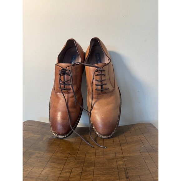Vince Camuto Mens Brown Leather Oxford Dress Shoes Size 12 M Lace Up main image 8